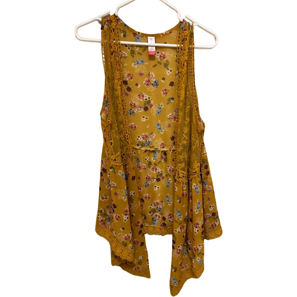Women’s Sleeveless Floral Kamono, Size-XXL